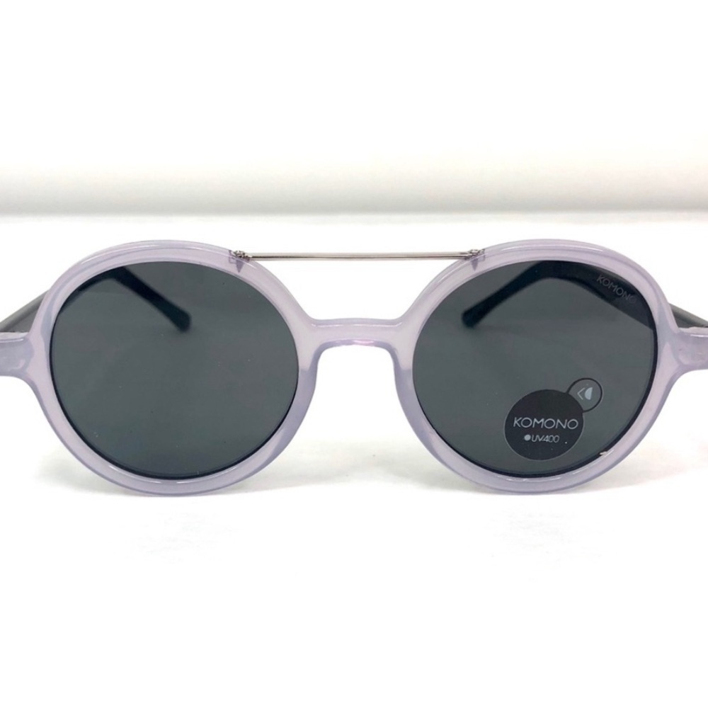 NEW KOMONO sunglasses Round purple black Vivien violet - Picture 7 of 10